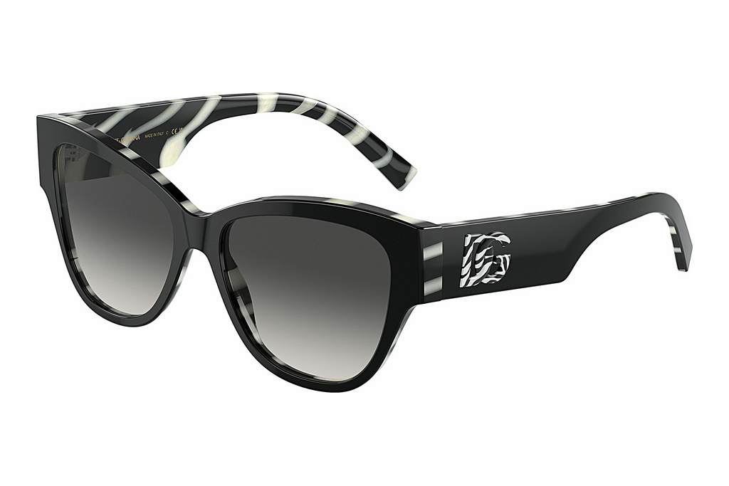 Dolce & Gabbana   DG4449 3372/P Light Grey Gradient BlackBlack On Zebra