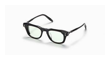 Akoni Eyewear AKX-410 A Black Crystal - Matte Black side shields - Brushed Black w/ Light Olive Lenses