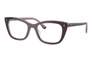 Ray-Ban RX5433 8364 Violet On Transparent Pink