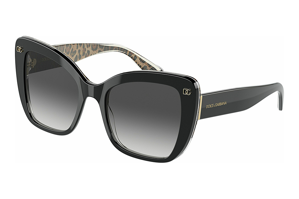 Dolce & Gabbana   DG4348 32998G Grey GradientTop Black On Leo Brown
