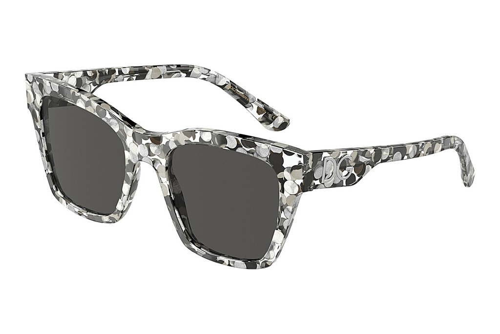 Dolce & Gabbana   DG4384 336187 Dark GreyBlack/White Bubble