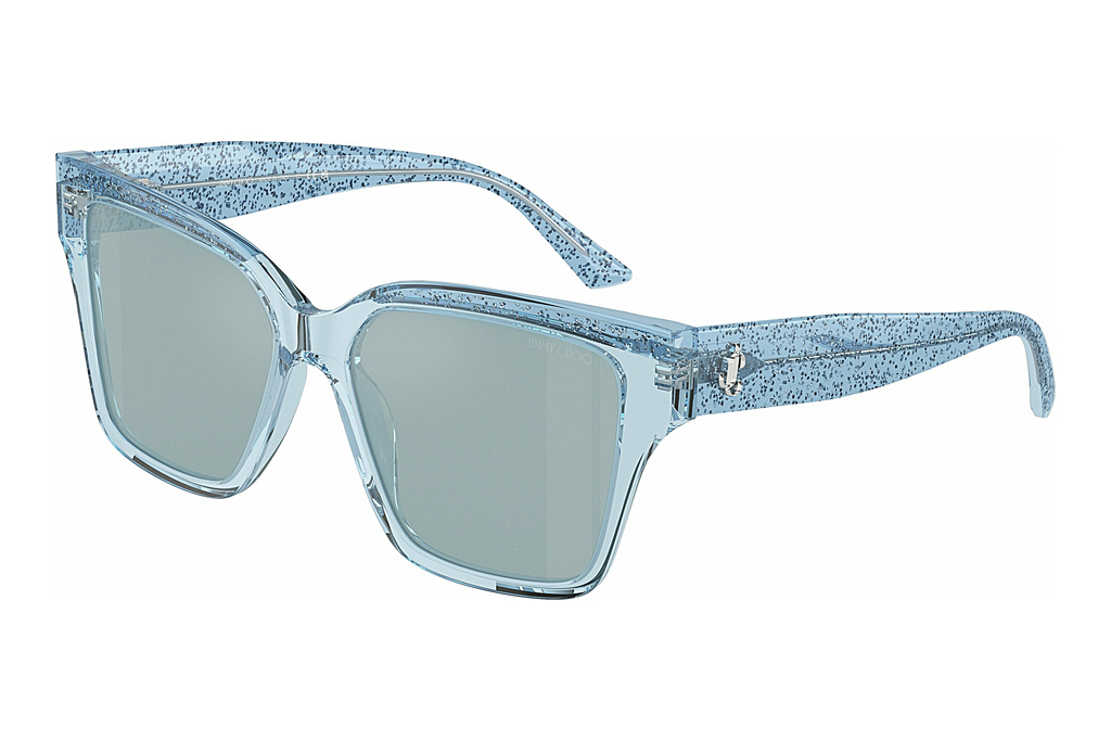 Jimmy Choo   JC5003 50387C Light Azure Silver MirrorTransparent Azure Glitter