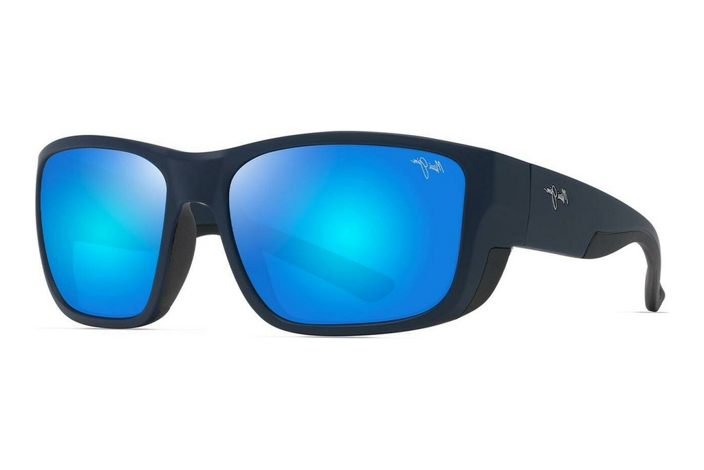 Maui Jim   Amberjack B896-03 Blue HawaiiMatte Dark Navy w/Black Rubber