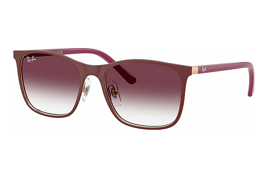 Ray-Ban Junior   RJ9551S 296/8H Clear Gradient Dark VioletBordeaux On Rose Gold