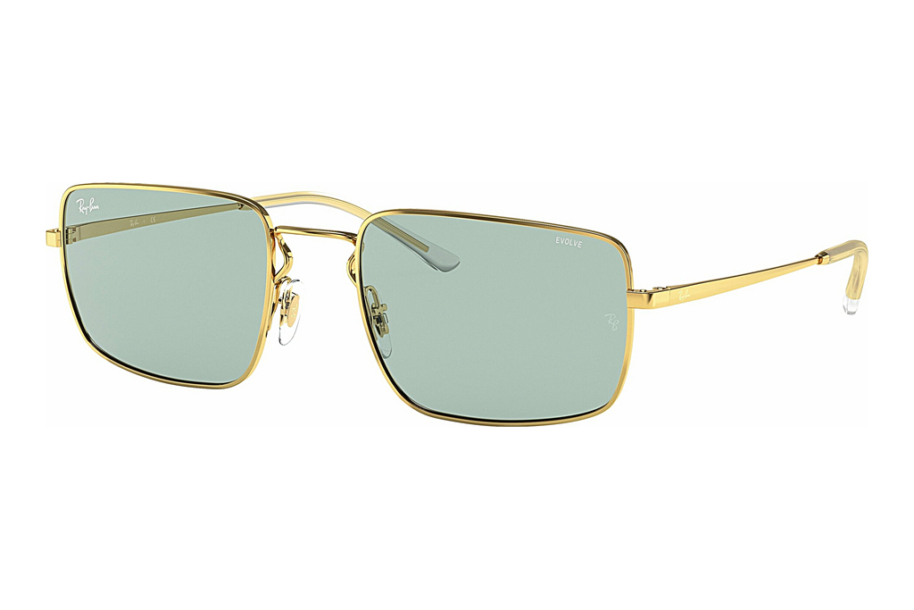 Ray-Ban   RB3669 001/Q5 Photochromic Green Gradient BlueGold