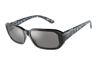 Arnette AN4265 27956G Light Grey Mirror BlackBlack