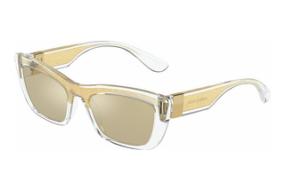 Dolce & Gabbana DG6171 3352V9 Yellow Mirror Internal BlueTransparent/Gold Glitter