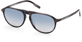 Ermenegildo Zegna EZ0202 52X 52X - havanna dunkel / blau verspiegelt
