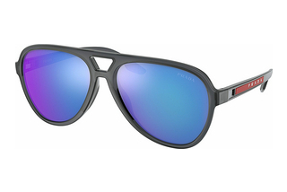 Prada Sport PS 06WS 13C08R Light Green Mirror BlueGrey Transparent Rubber