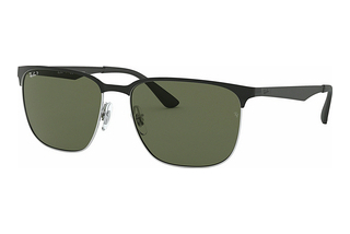 Ray-Ban RB3569 90049A GreenBlack On Silver
