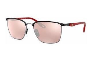 Ray-Ban RB3673M F060H2 VioletBlack On Silver