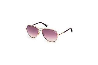 Tom Ford FT0823 28U bordeaux verspiegelt28U - rosé-gold glanz / bordeaux verspiegelt