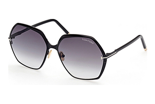Tom Ford FT0912 01B gradient smoke01B - schwarz glanz / grau verlaufend