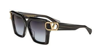 Valentino VLS-107 A Dark Grey to Clear  - ARTranslucent Black Swirl - V-Light Gold  w