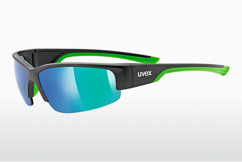 Ochelari de soare UVEX SPORTS sportstyle 215 black mat green