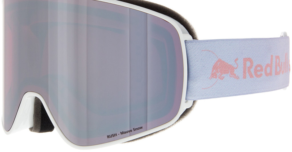 Red Bull SPECT   RUSH 006 mauve snow, red with silver flash, S.3white